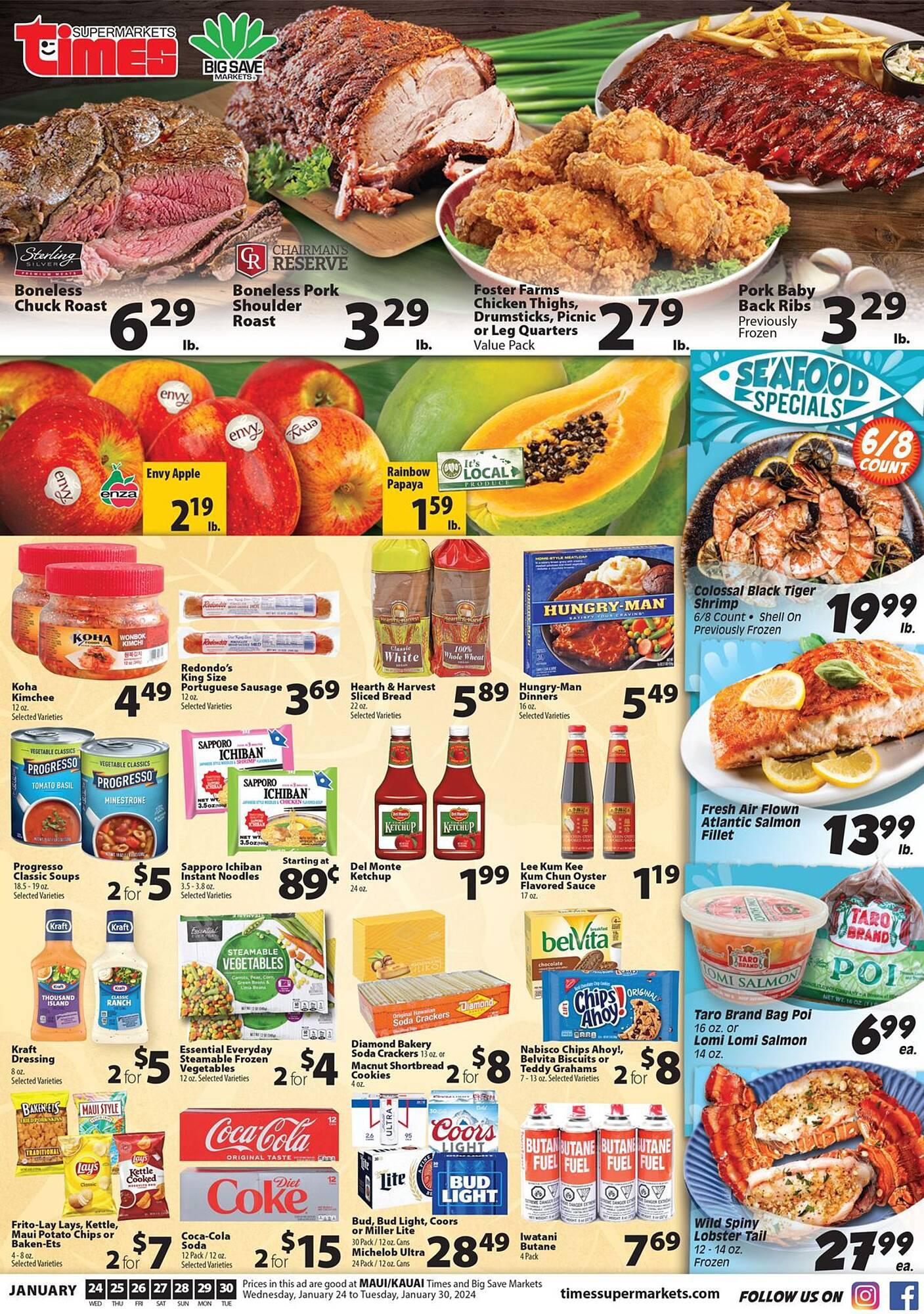 Times Supermarket Weekly Ad Oahu - 6p85iii